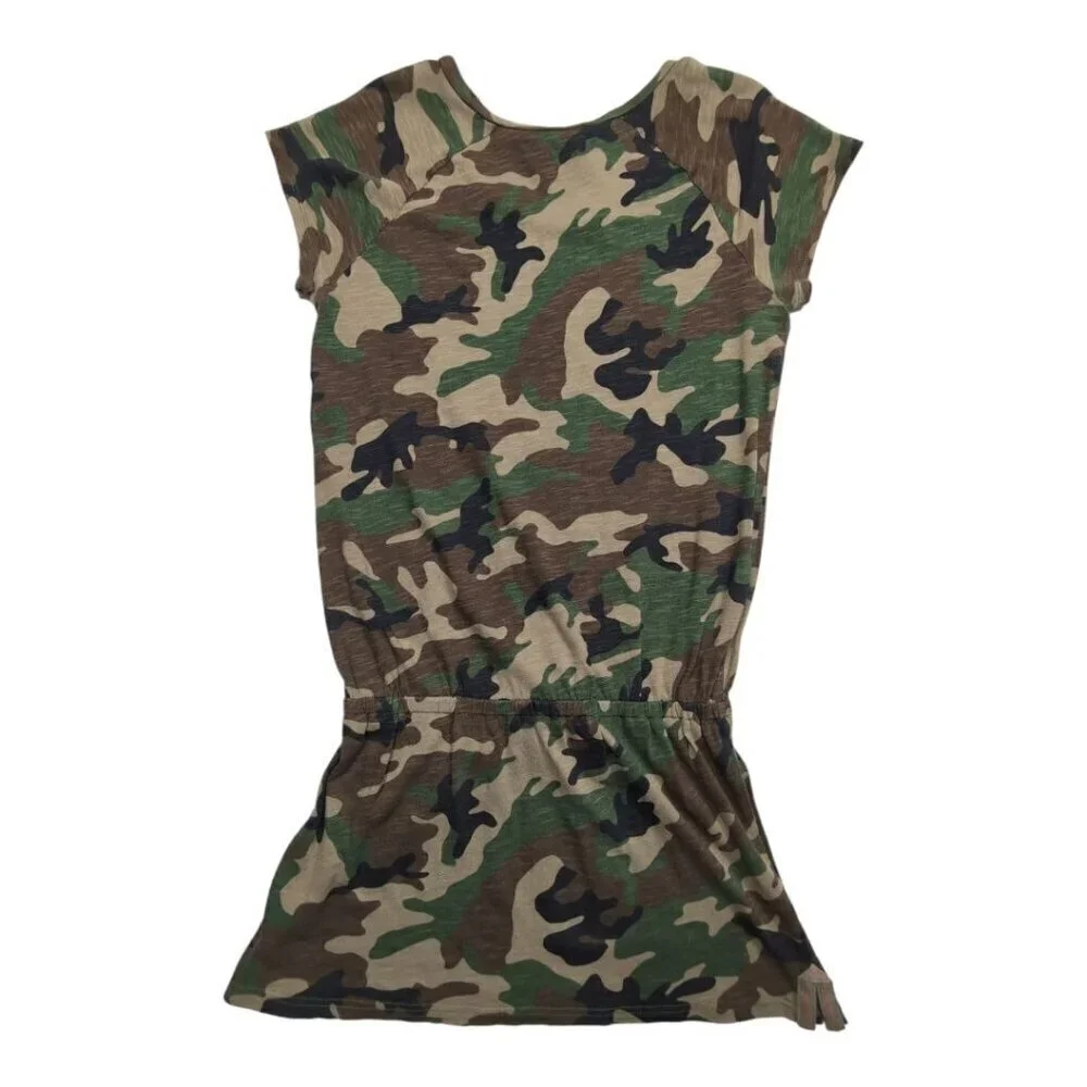Ralph Lauren‎ Camouflage Dress Graphic Tee State Park Girls Medium (8-10)